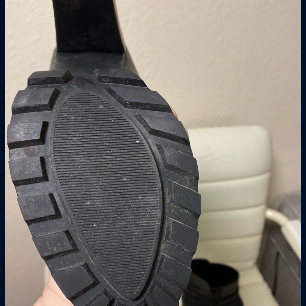 Black Chunky Sole Boots